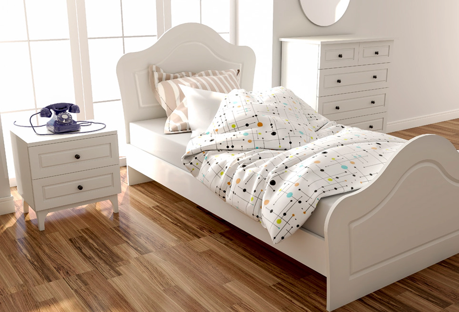 Beyza Country Youth Room Set
