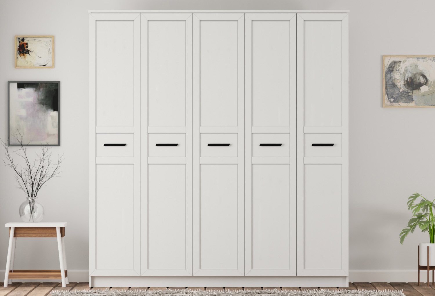 Rumy-S1 Country 5 Door Wardrobe