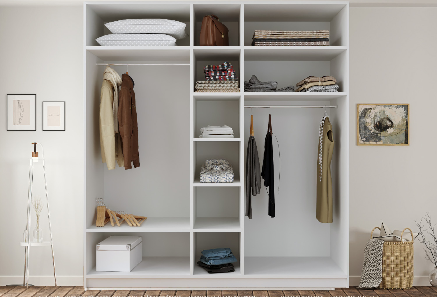 Beyza Country 6 Door Wardrobe with 2 Drawers