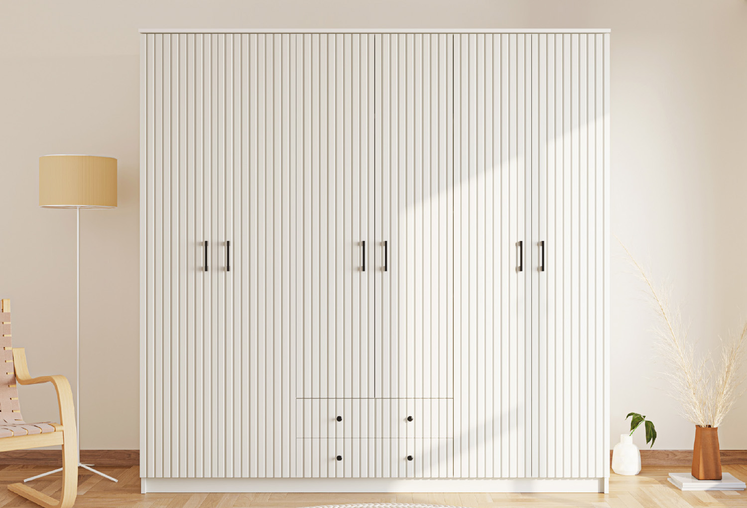 İrem  Country 6 Door, 2 Drawer Wardrobe