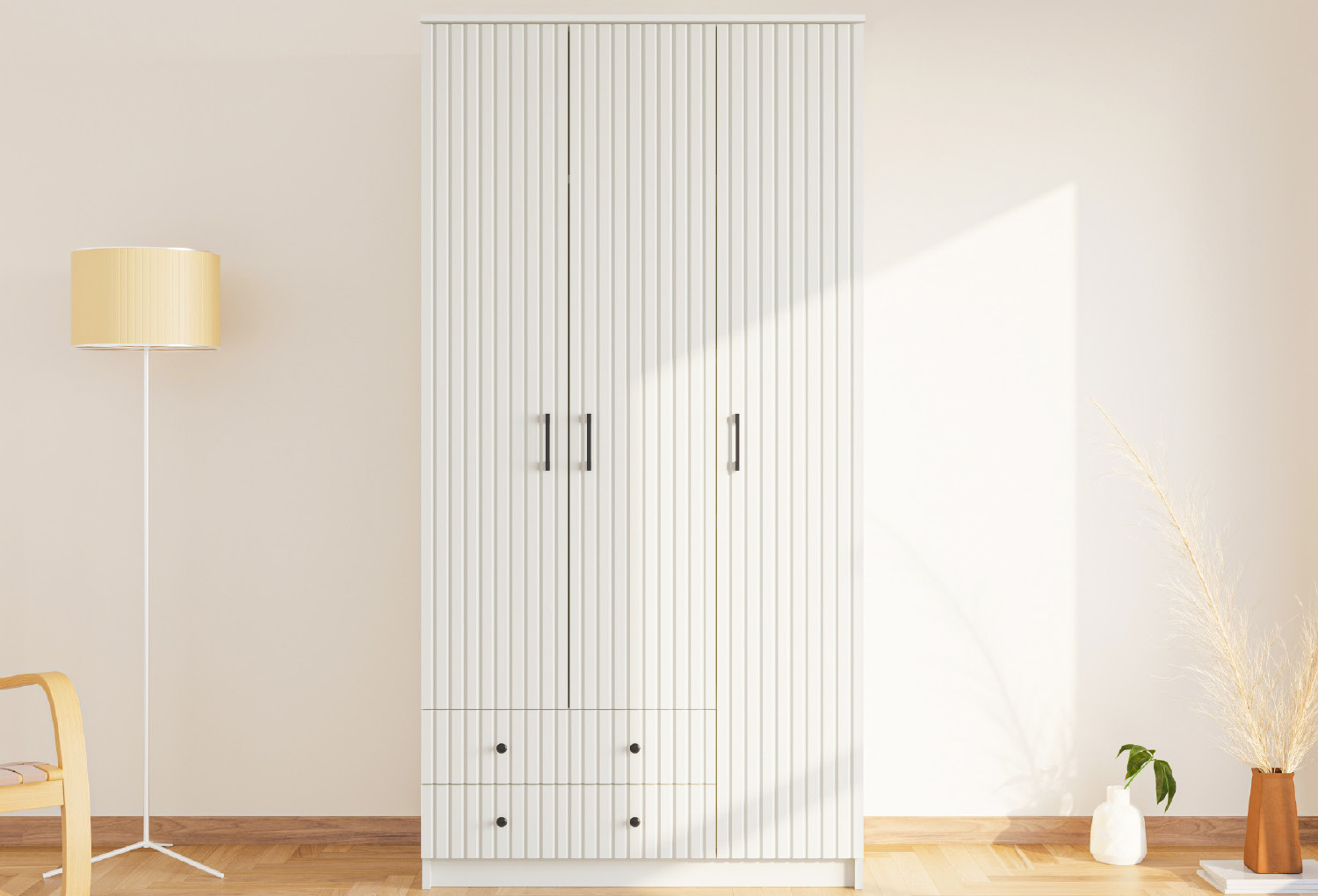İrem Country 3 Door, 2 Drawer Wardrobe