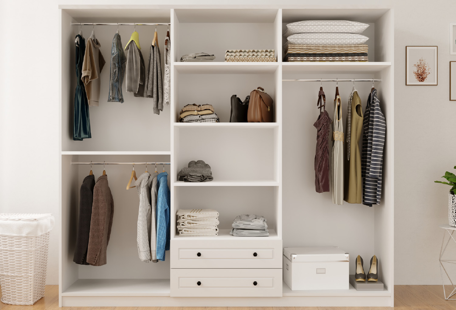 Diva  Country 6 Door, 2 Drawer Wardrobe