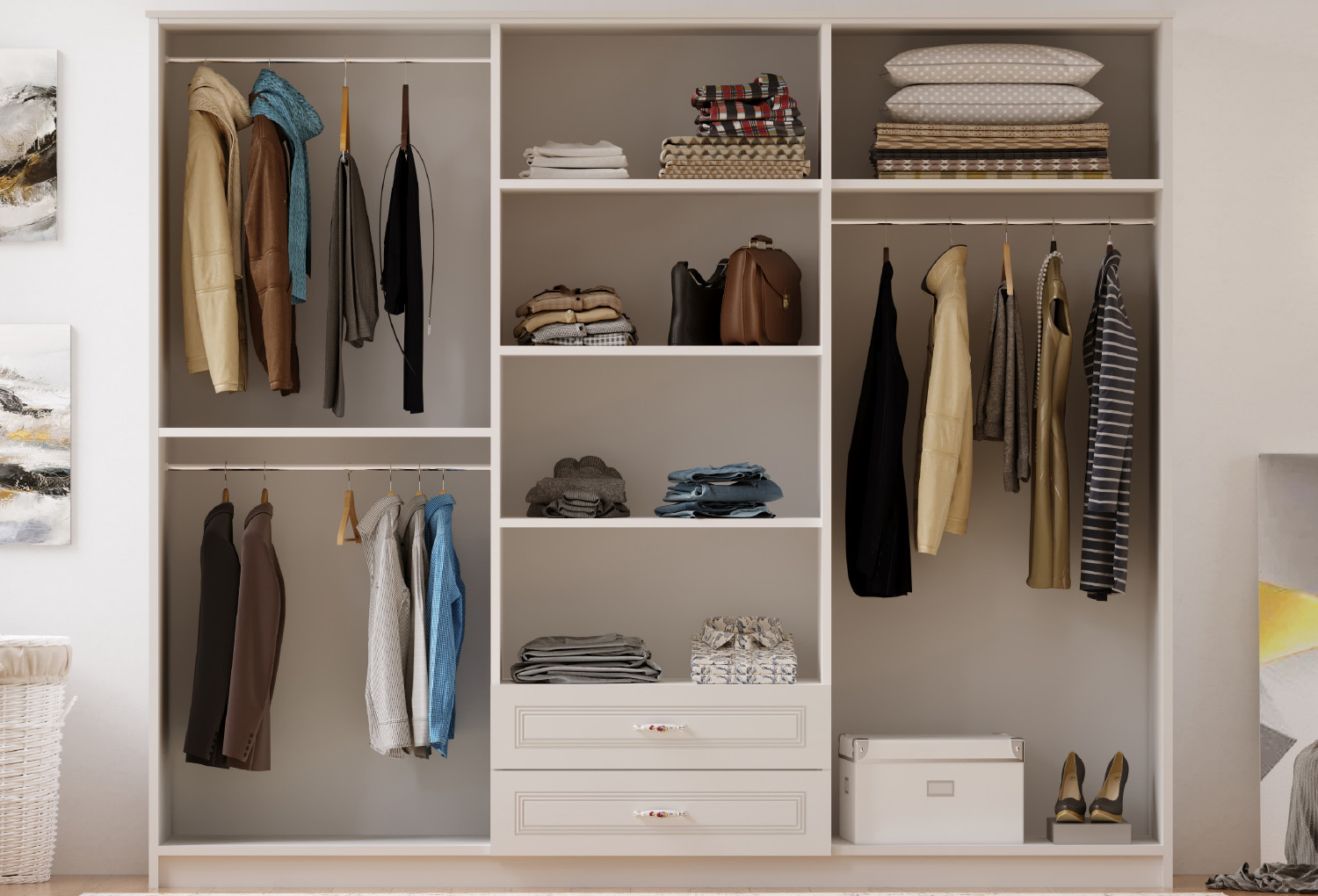 Asil Country 6 Door, 2 Drawer Wardrobe