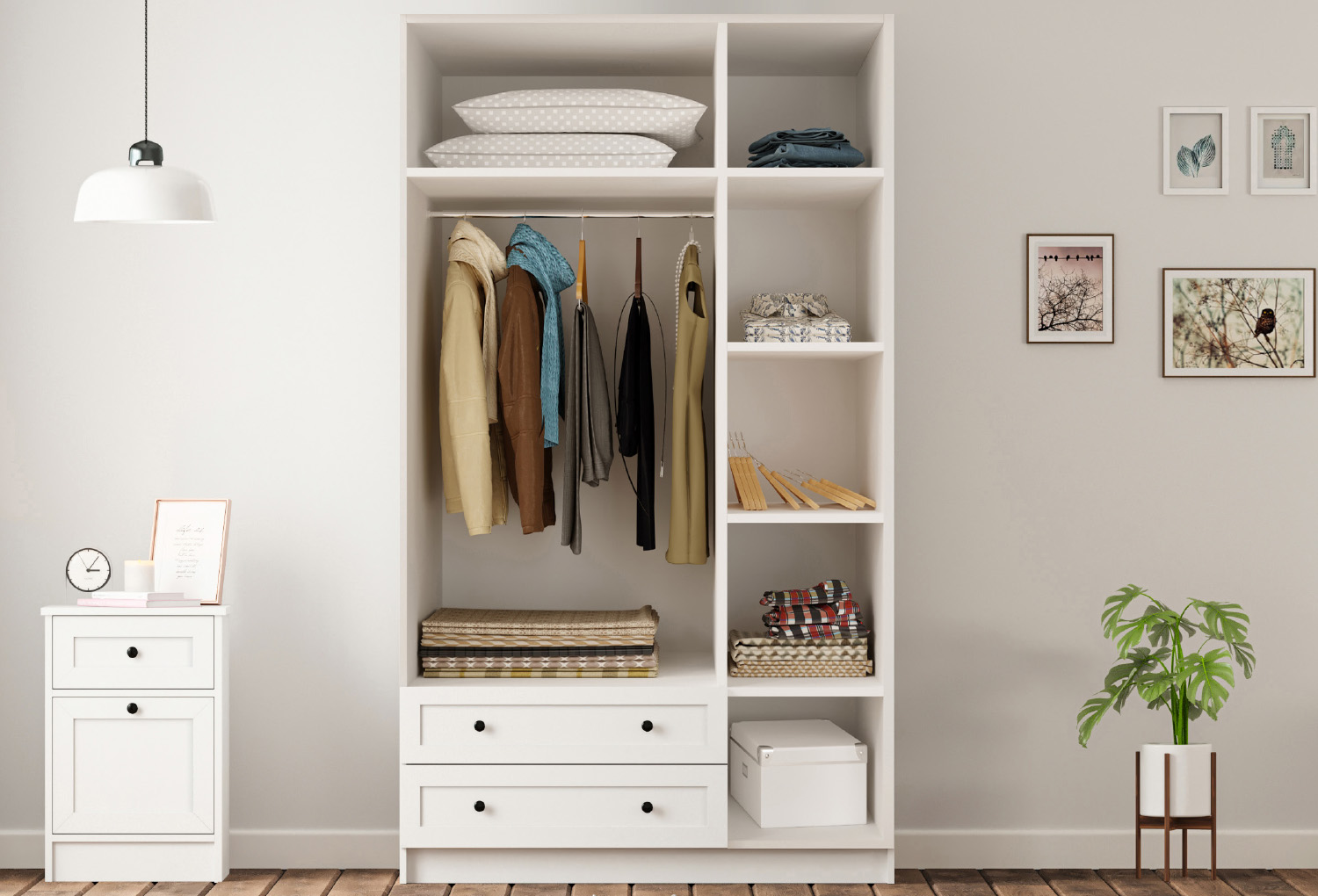 Rumy-S1 Country 3 Door, 2 Drawer Wardrobe