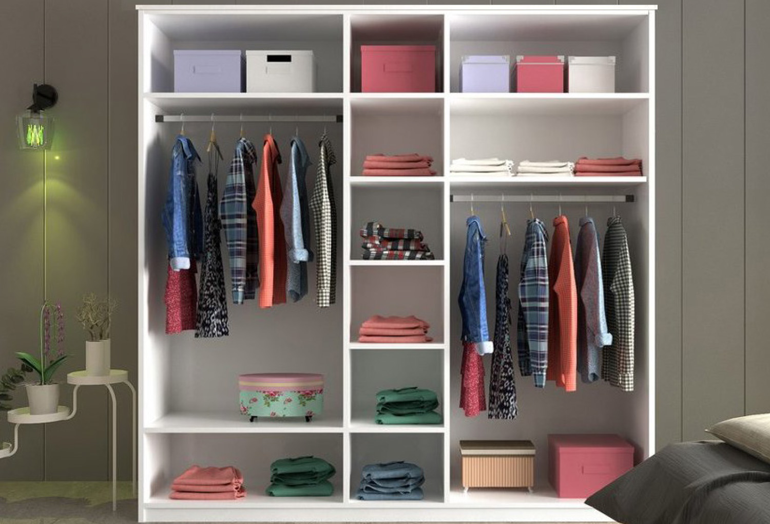 Beyza  Country 5 Door Wardrobe