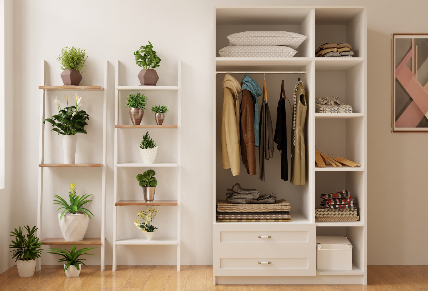 Kardelen Country 3 Door, 2 Drawer Wardrobe